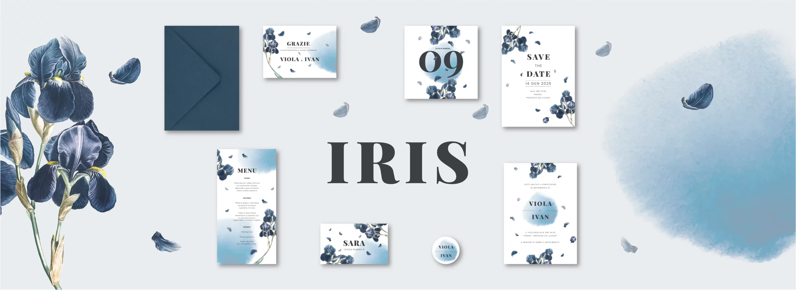 Stationery Iris grafica per matrimoni grafica su misura per matrimonio inviti matrimonio tableau de mariage sito web matrimonio designer per matrimoni graficawedding.it