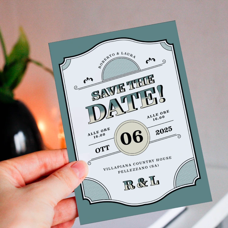 grafica coordinata per matrimoni - graficawedding.it - save the date