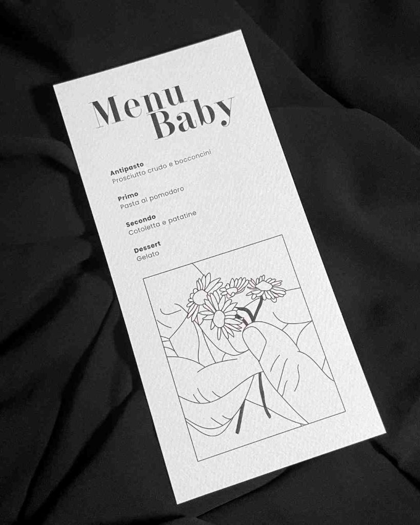 Menù Matrimonio: Personale o Centrale? - Grafica Wedding
