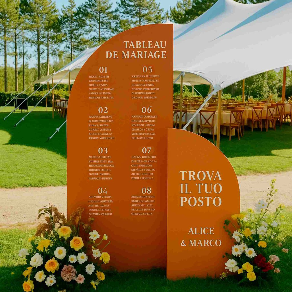 grafica wedding - tableau de mariage