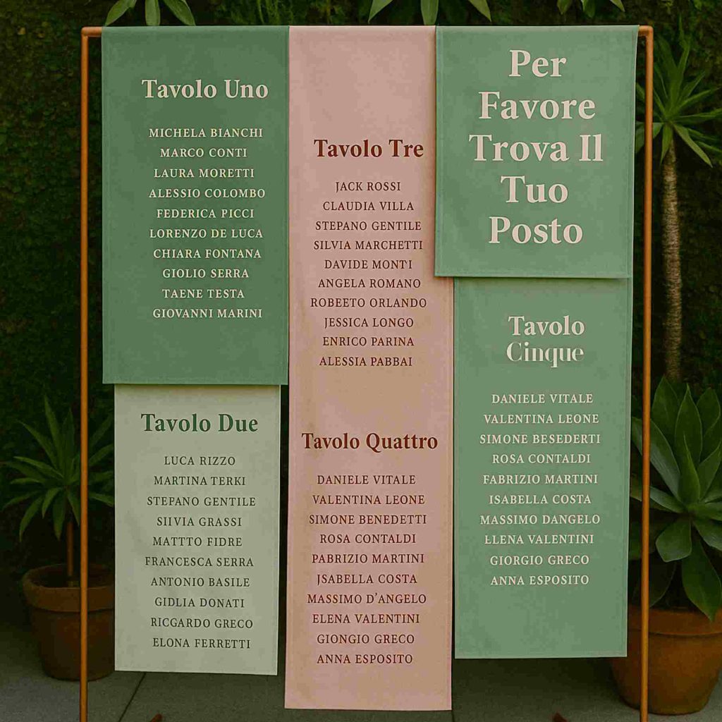 grafica wedding - tableau de mariage
