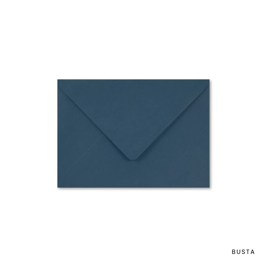 grafica wedding - busta blu per matrimonio a tema iris blu