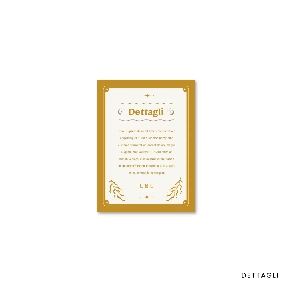 grafica wedding - libretto per rito per matrimonio a tema boho chic