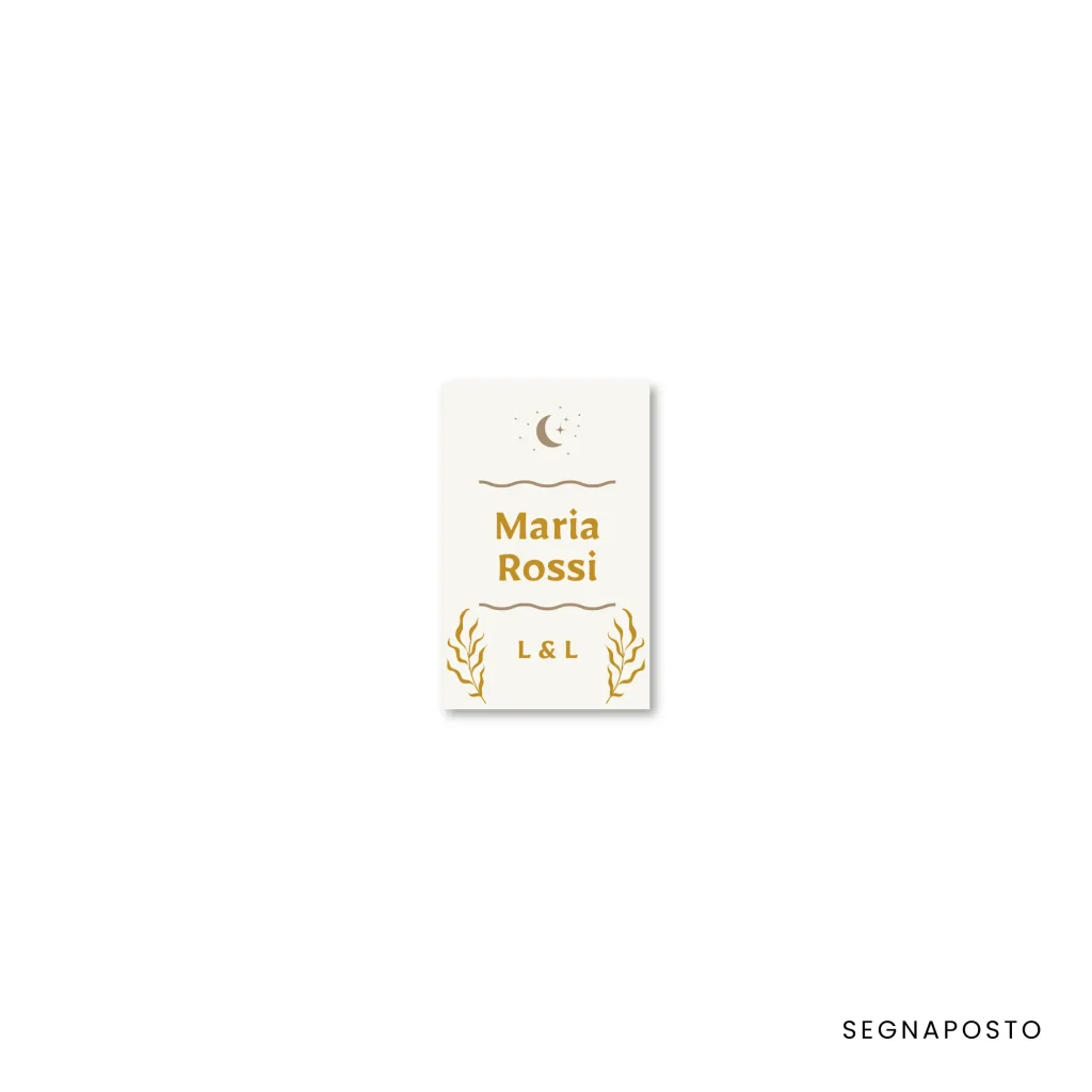 grafica wedding - segnaposto per matrimonio a tema boho chic