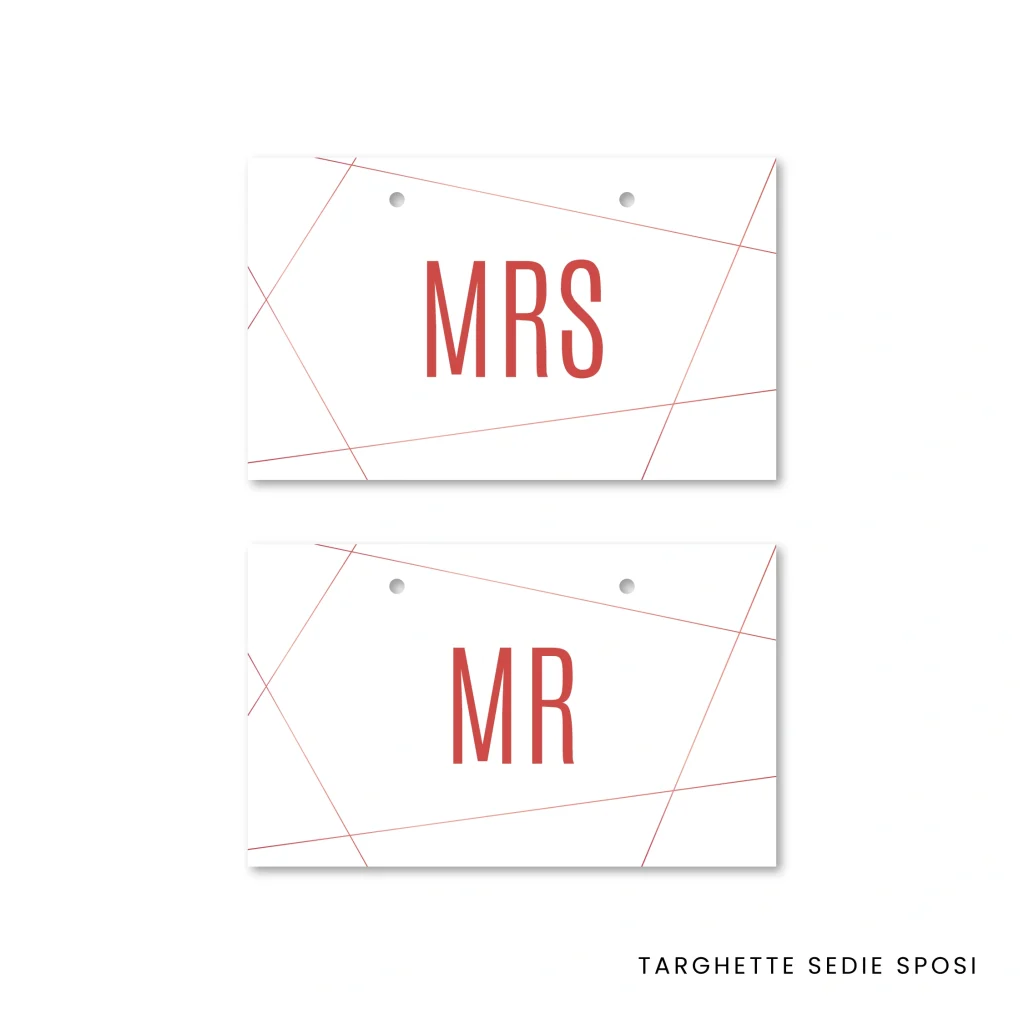 grafica wedding - targhette sedie mrs e mr per matrimonio a tema destino romantico