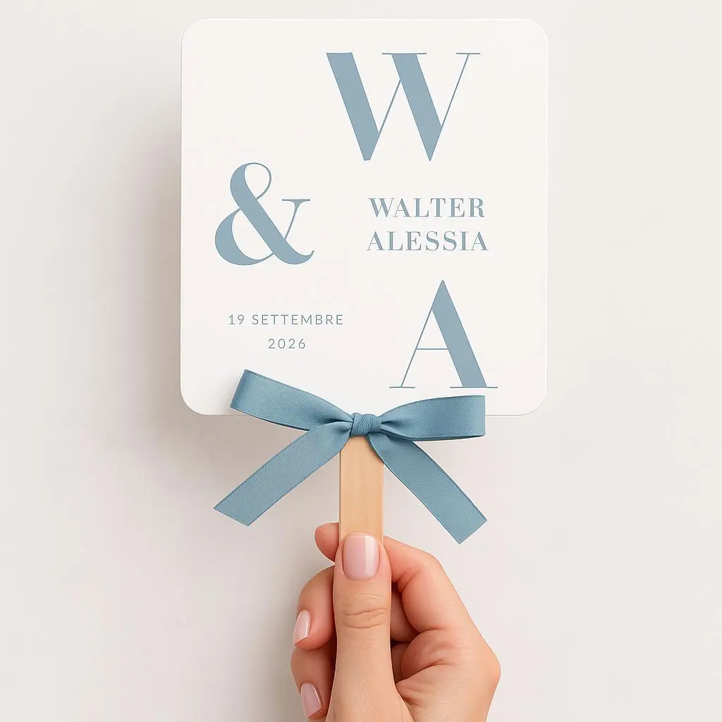 ventaglio matrimonio - grafica wedding
