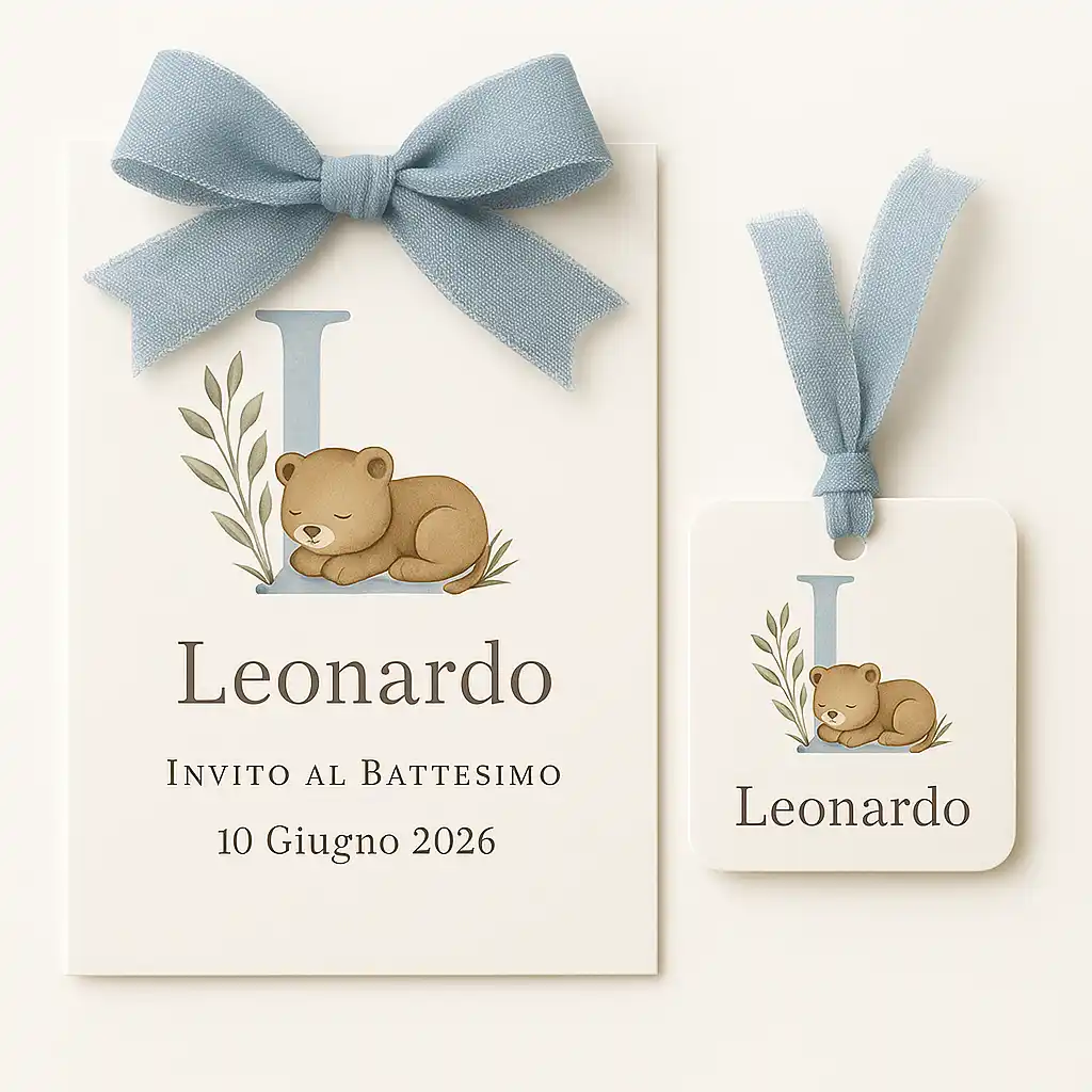 Grafica personalizzata per Battesimi - grafica wedding