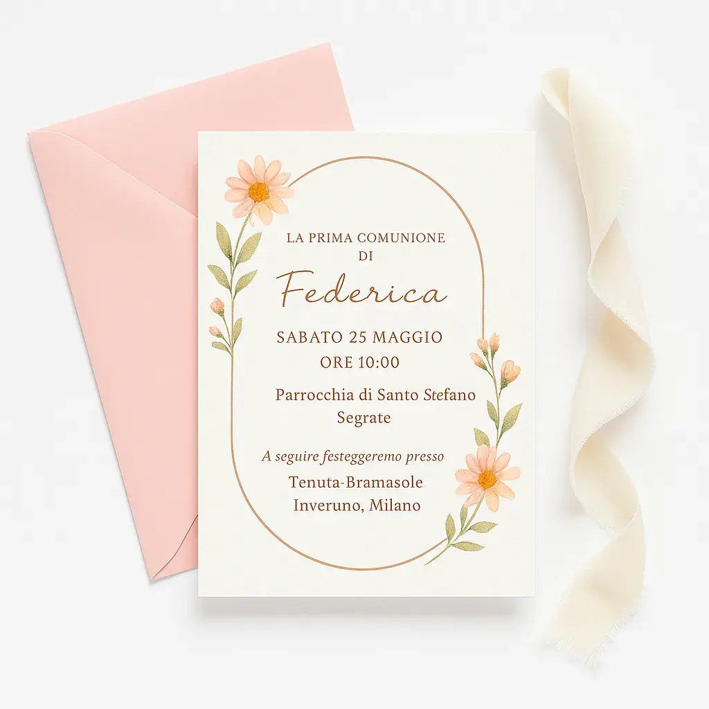 Grafica personalizzata per Comunioni​ - Grafica Wedding