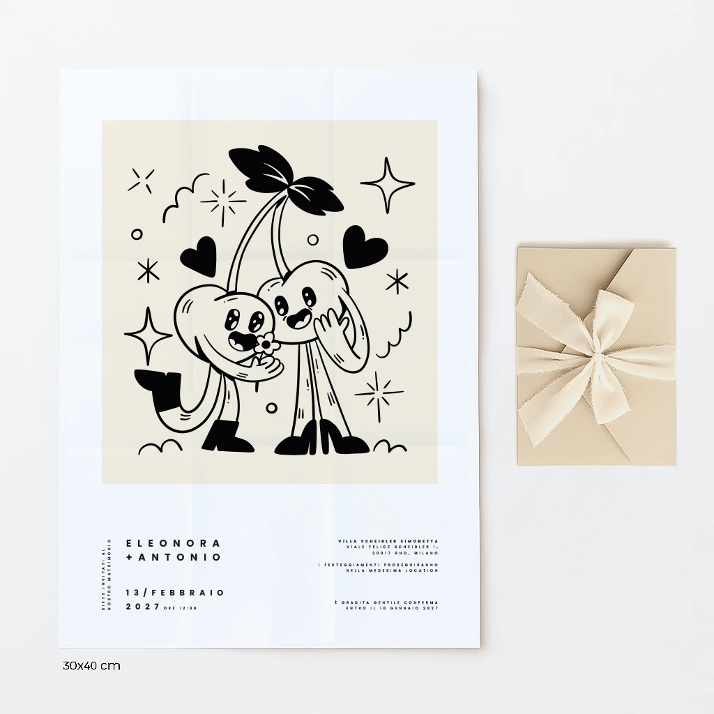 Partecipazioni di nozze pocket - pop - Grafica Wedding