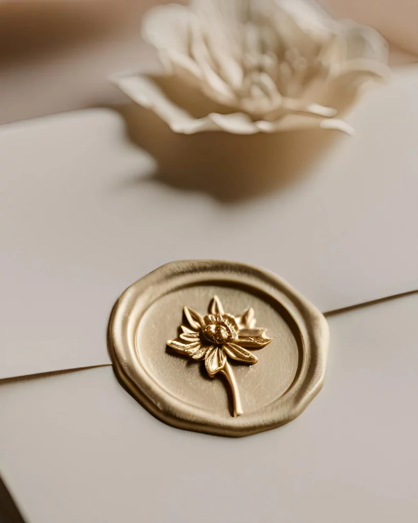 Partecipazioni con sigillo in ceralacca: dettagli su misura - grafica wedding