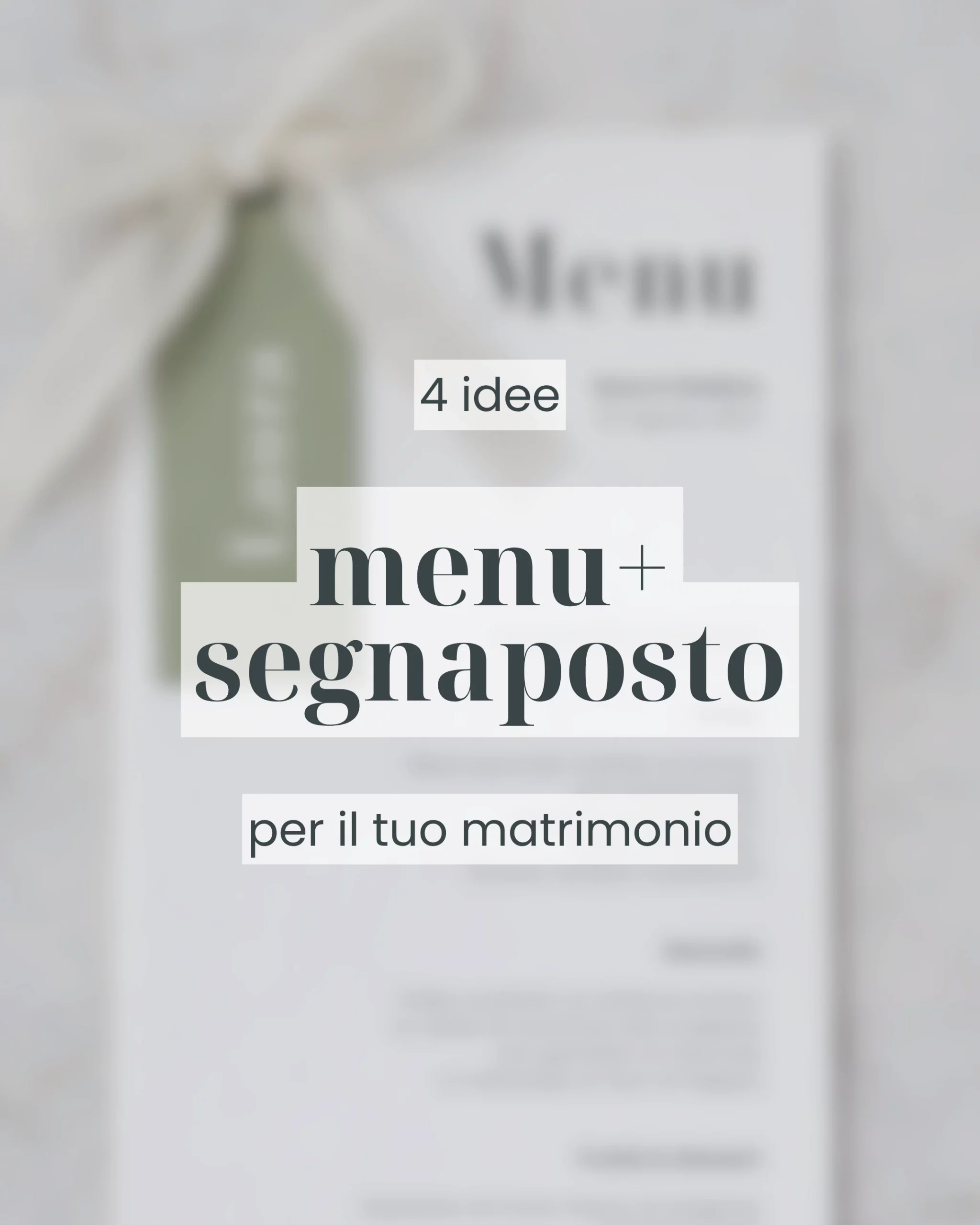 Menu matrimonio con segnaposto: 4 idee eleganti e personalizzabili