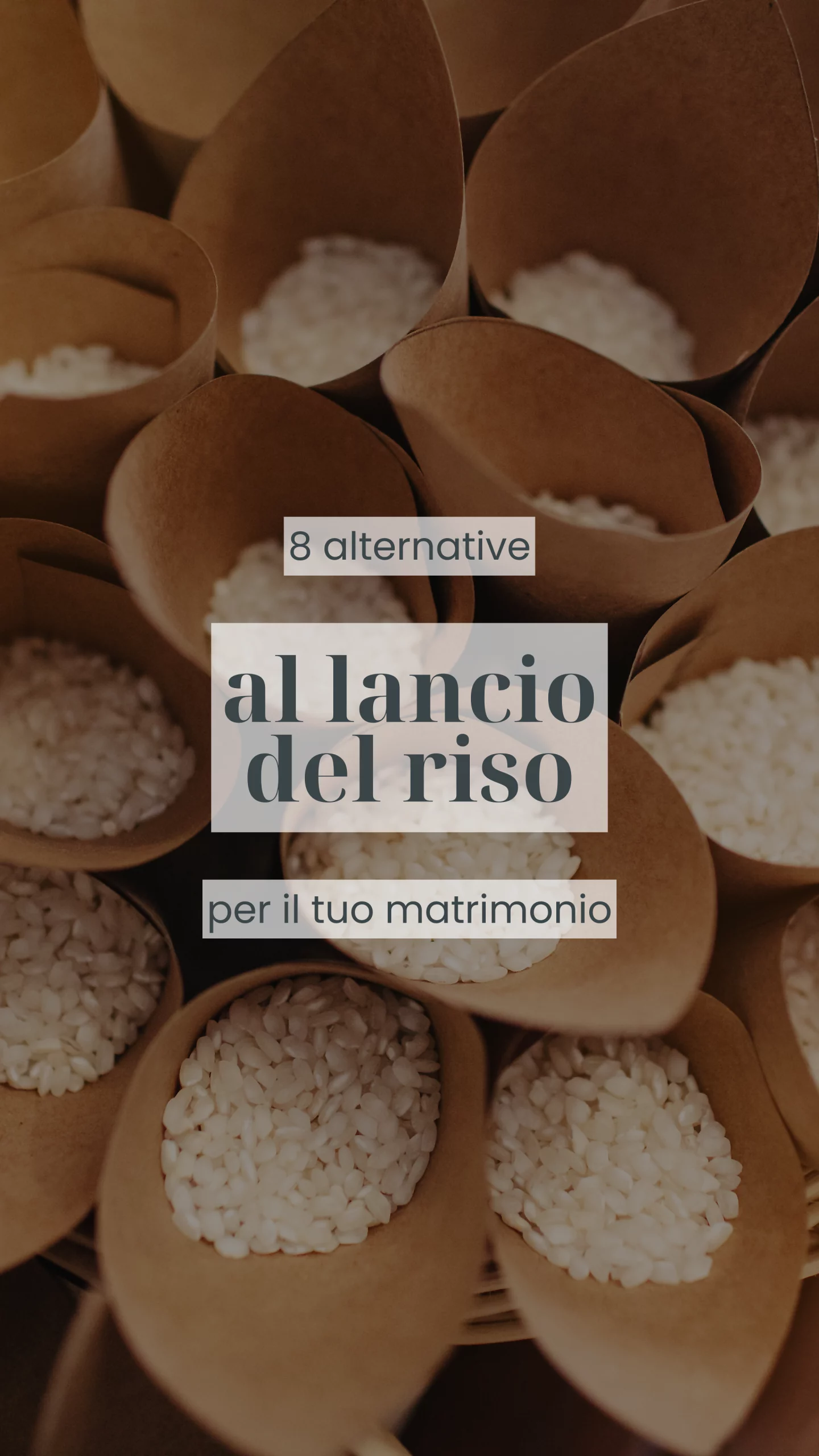 8 alternative al lancio del riso per il tuo matrimonio