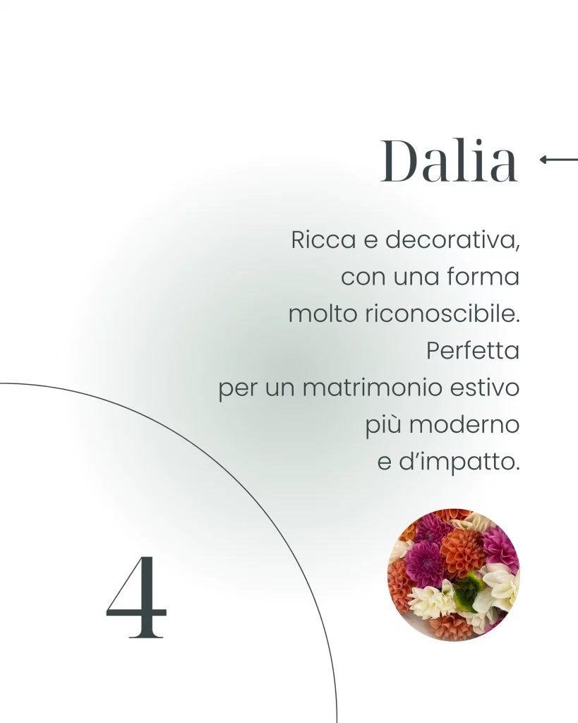 Matrimonio estivo: i migliori fiori per allestimenti e grafica - dalia - graficaweddding.it