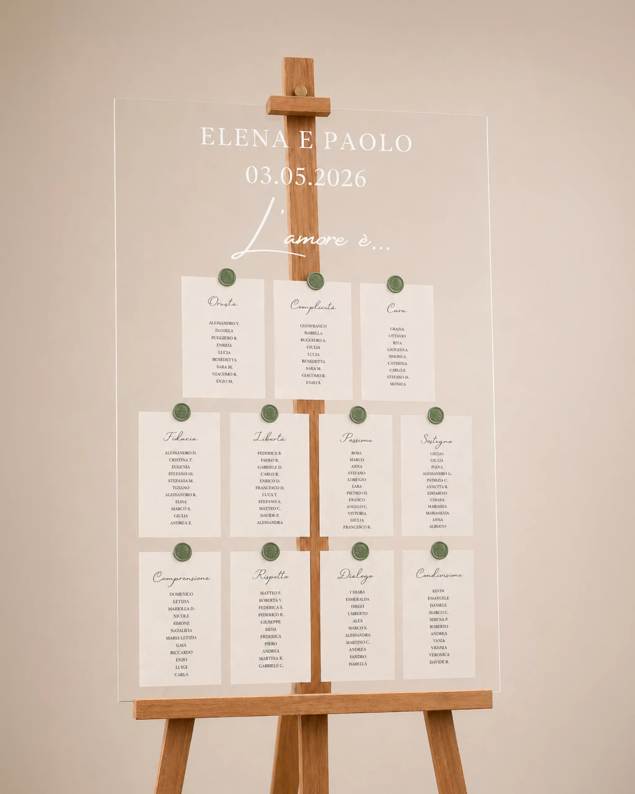 tableau de maraige - grafica wedding