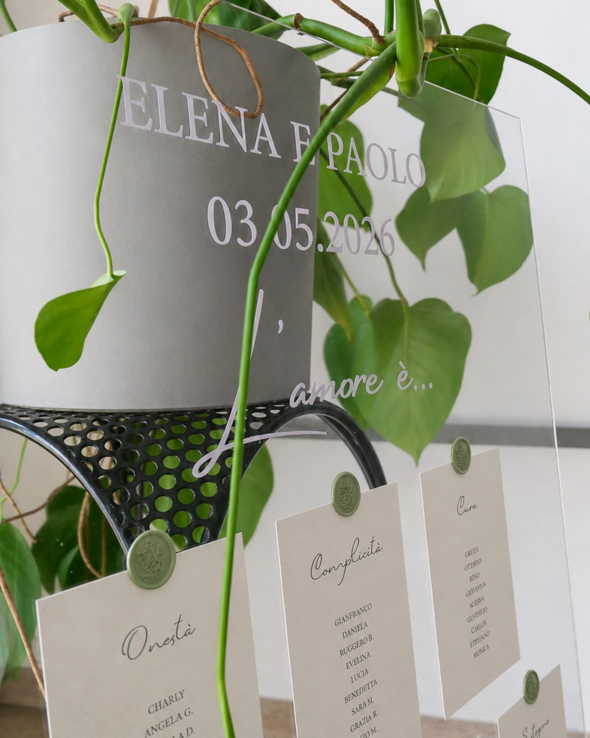 tableau de maraige - grafica wedding