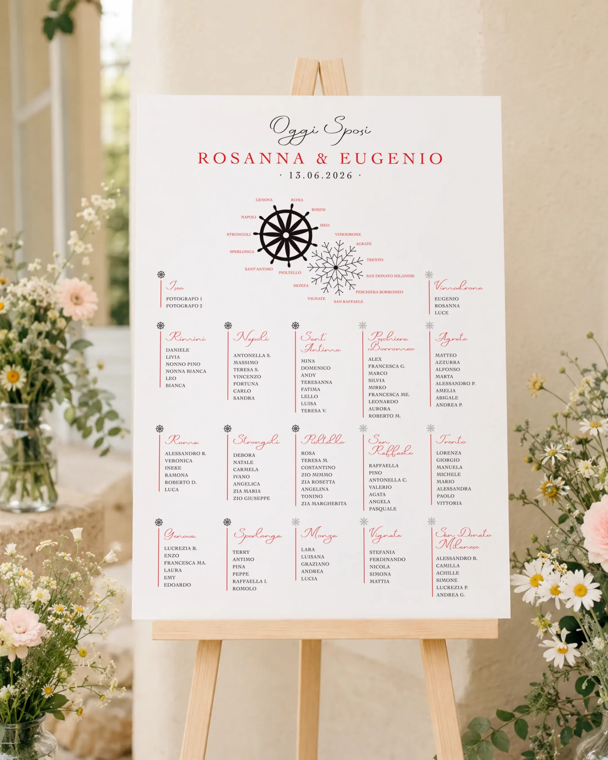 tableau de maraige - grafica wedding