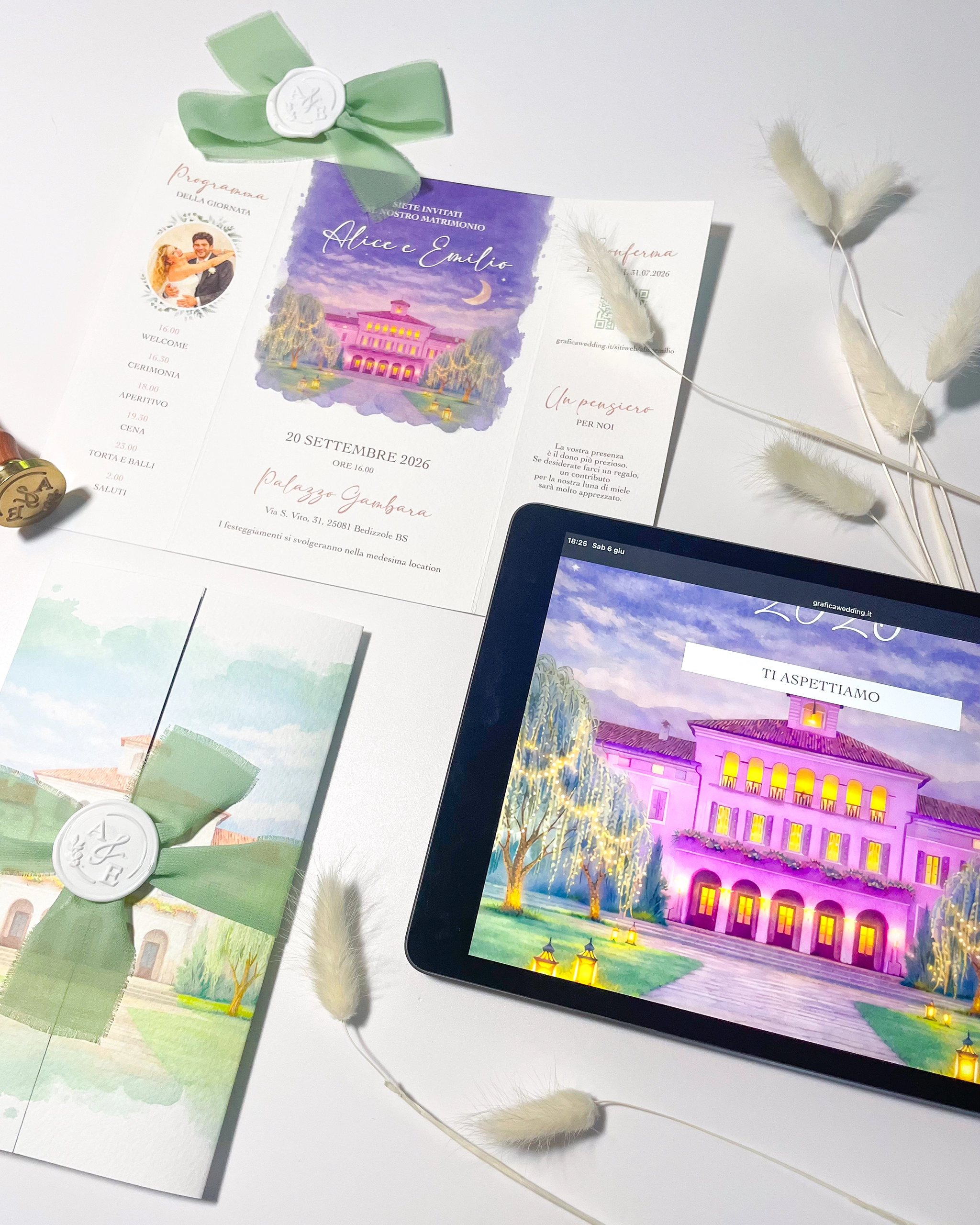 Partecipazione di matrimonio - wedding stationery - grafica wedding