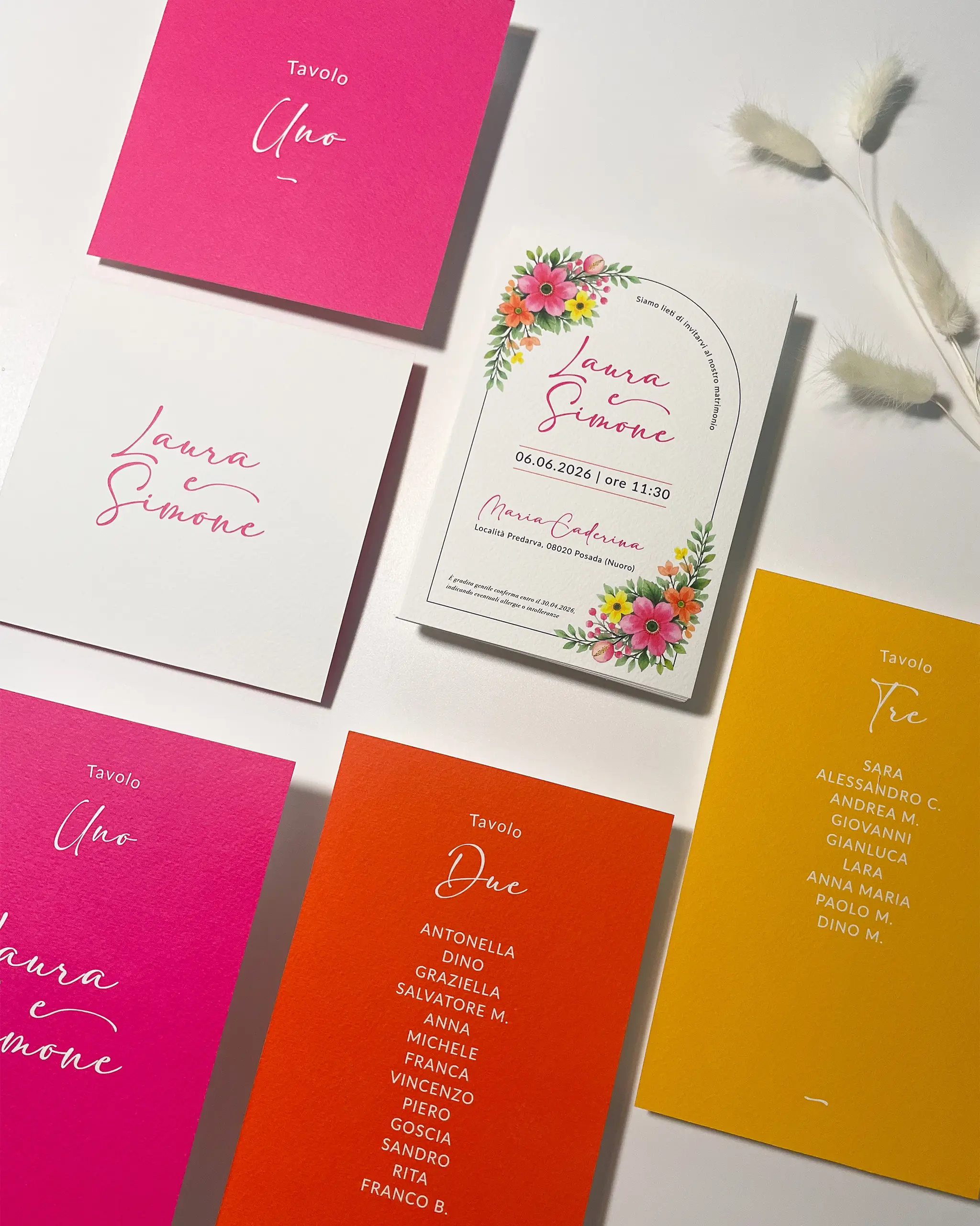 wedding stationery - partecipazione - segnatavoli e tableau de mariage