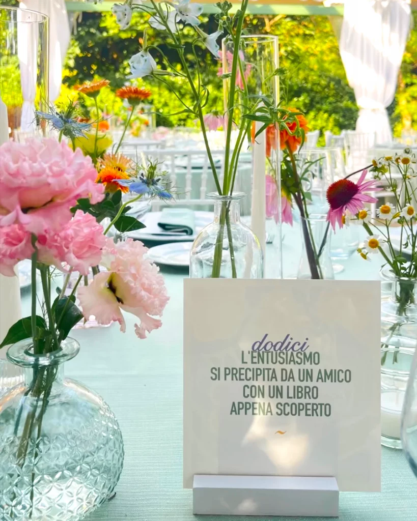 segnatavolo con numero - grafica wedding