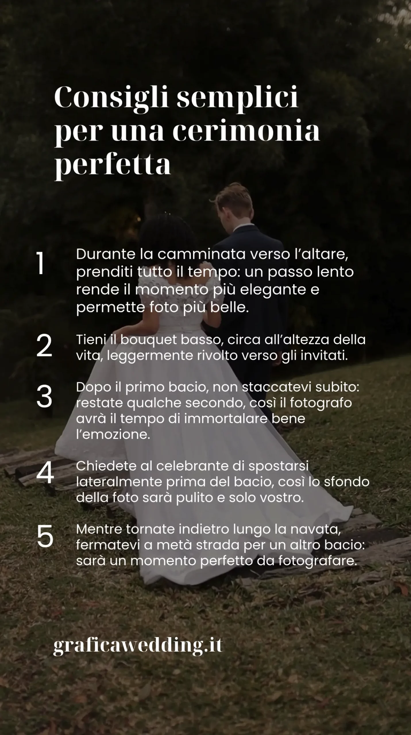 Cerimonia di matrimonio: 5 cose da non dimenticare!