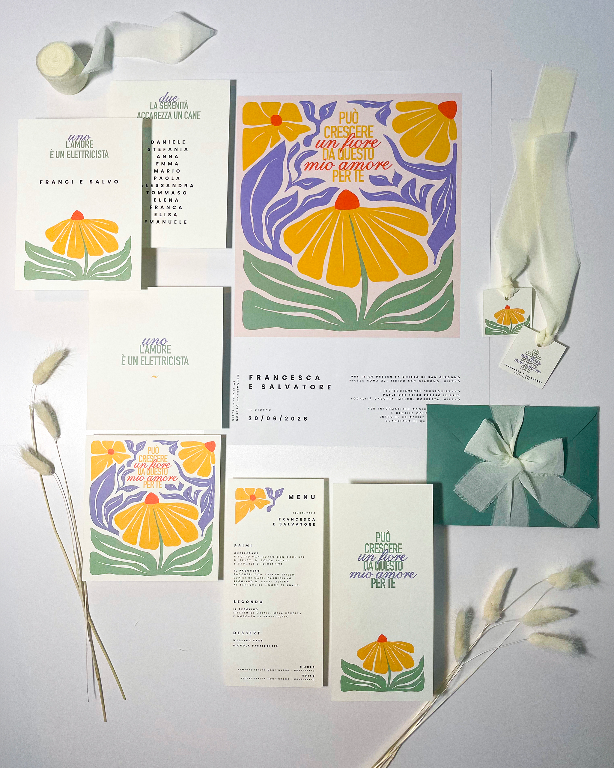 wedding stationery - grafica coordinata matrimonio - grafica wedding