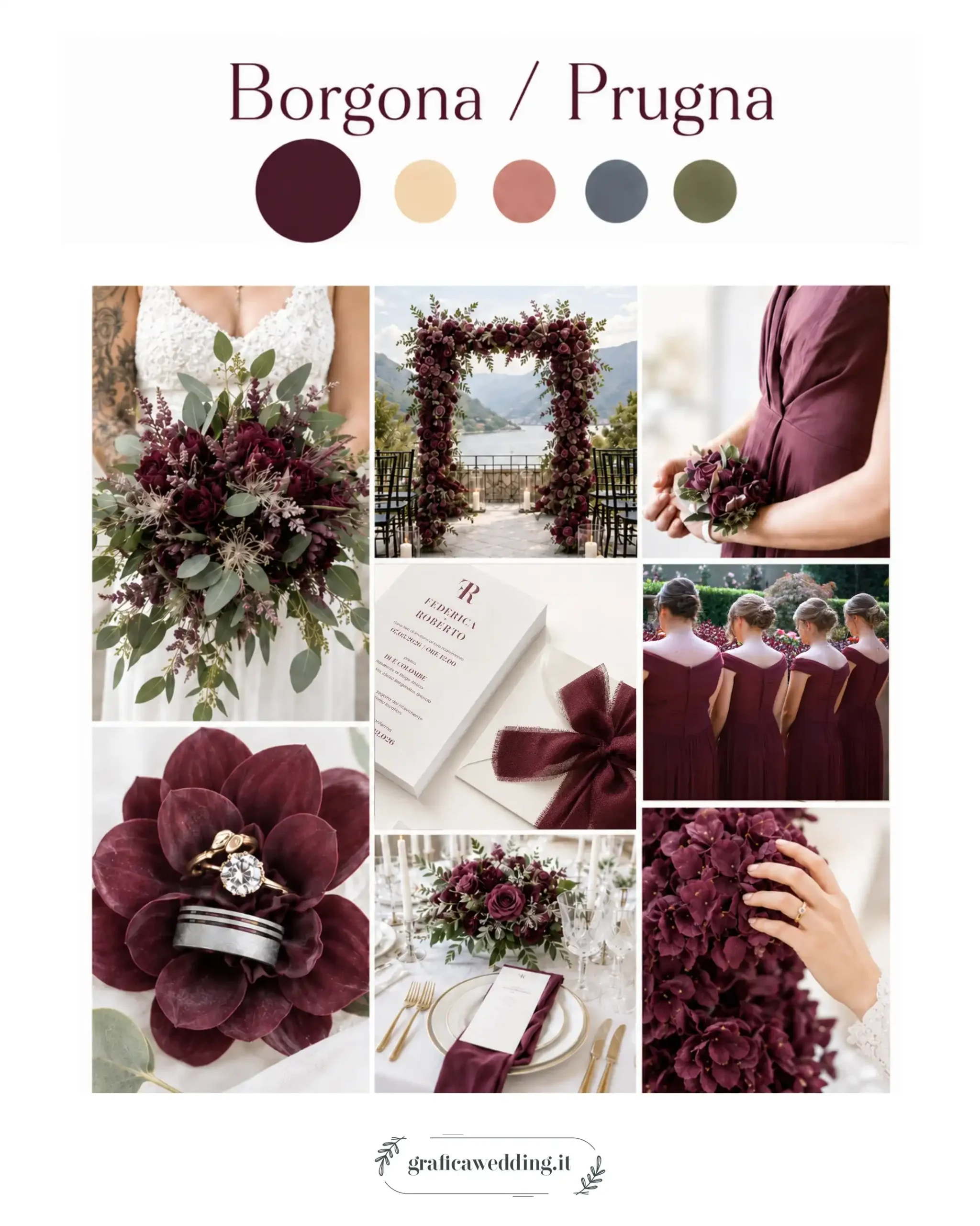 Top 5 wedding color trend 2027 - Verde - Grafica Wedding