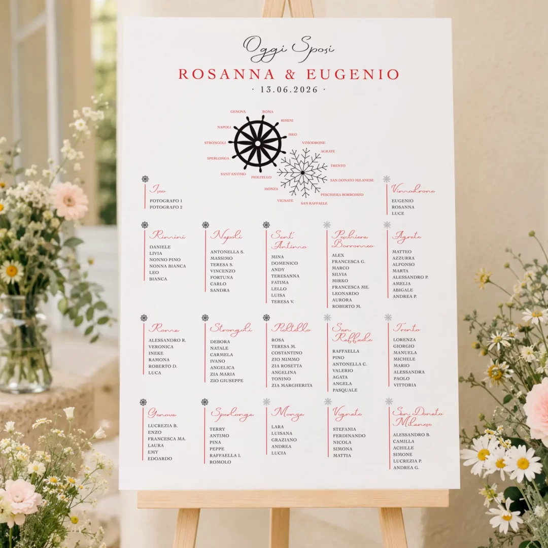 tableau de maraige - grafica wedding