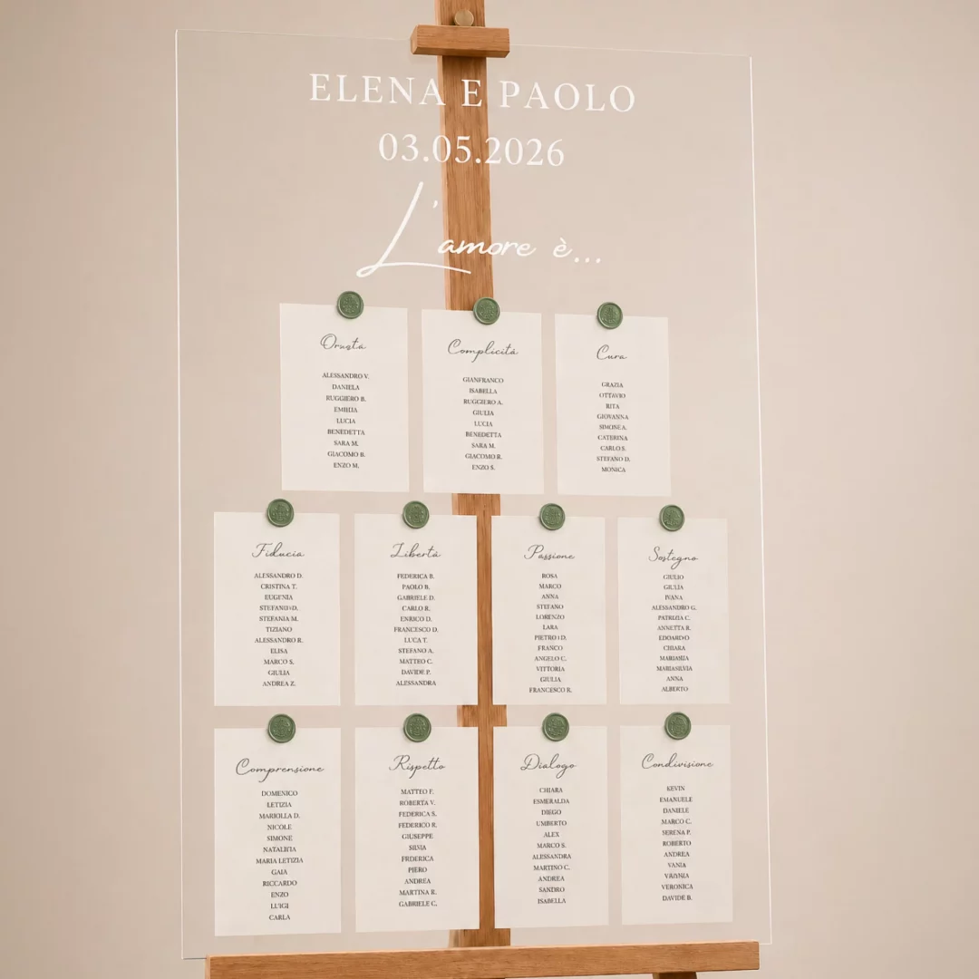 tableau de maraige - grafica wedding