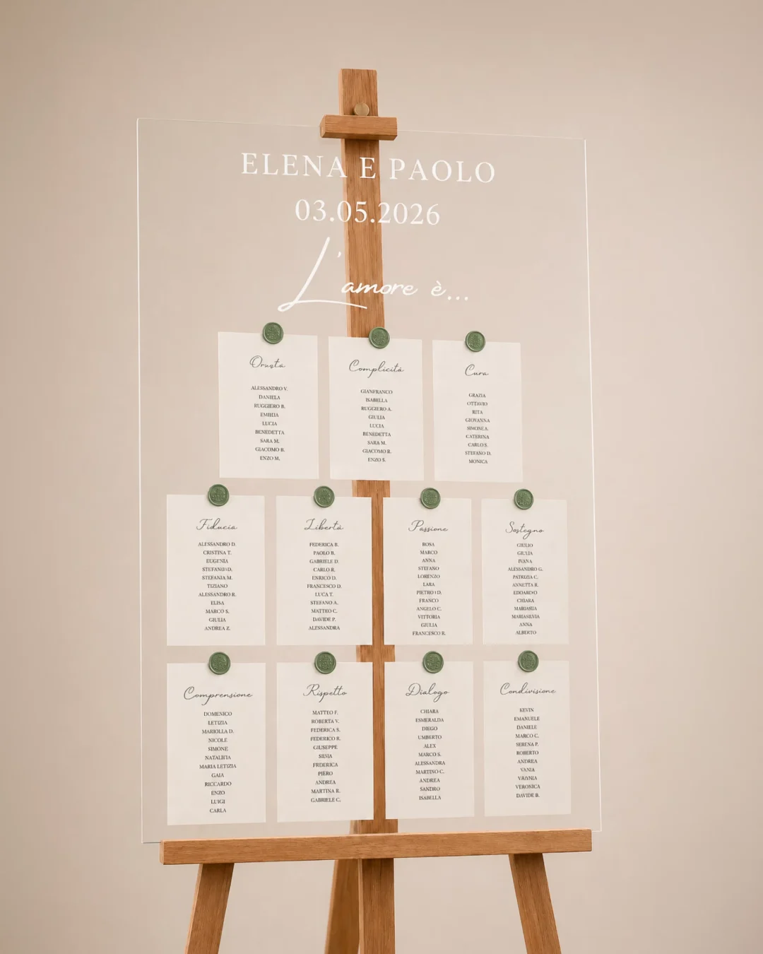 tableau de maraige - grafica wedding
