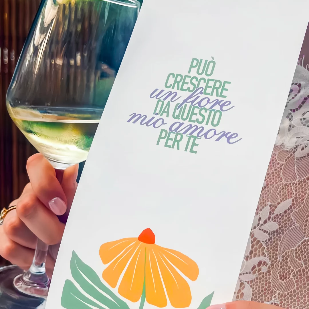 wedding menu - grafica wedding