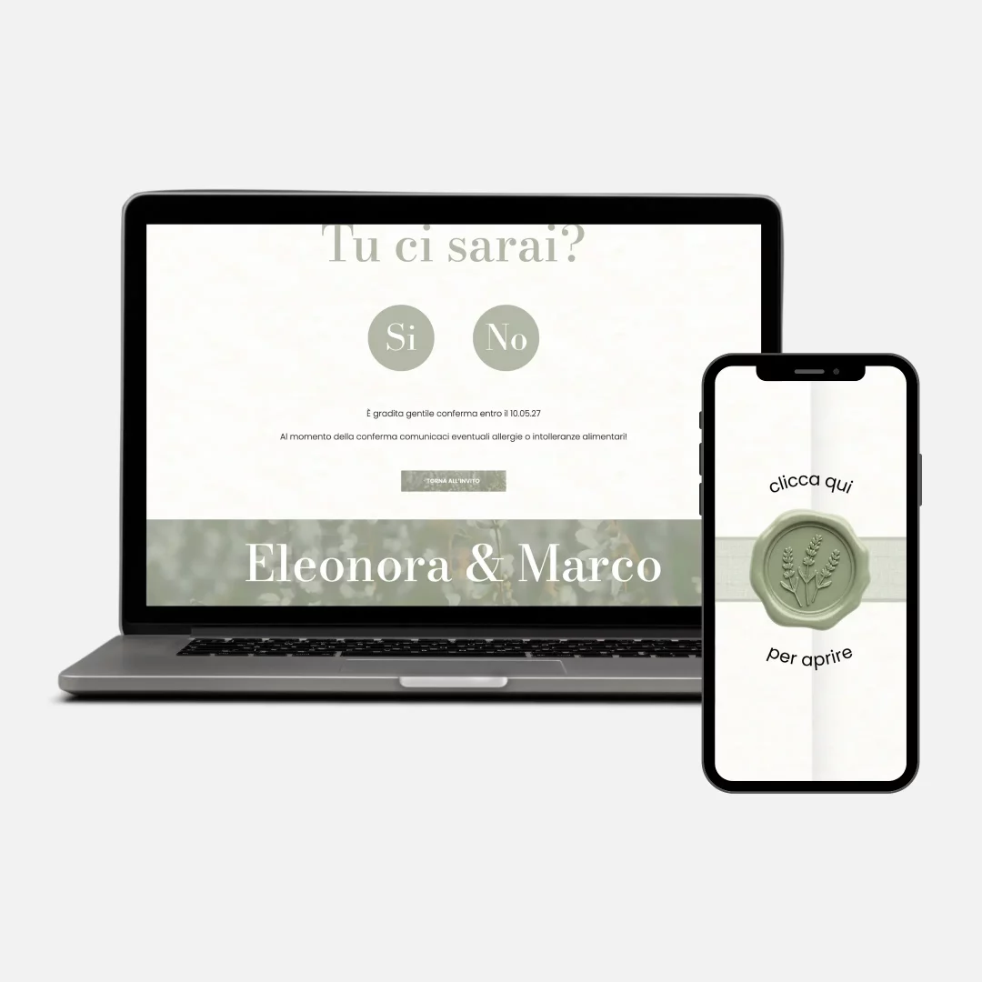 Sito web matrimonio - wedding website - grafica wedding